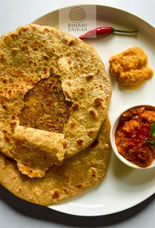 Sattu Paratha with Dahi